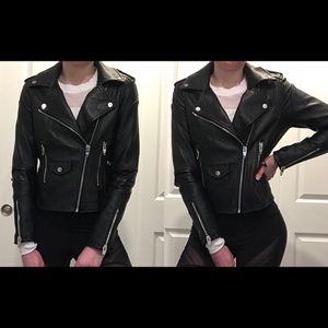 Blank NYC Faux Leather Black Moto Jacket